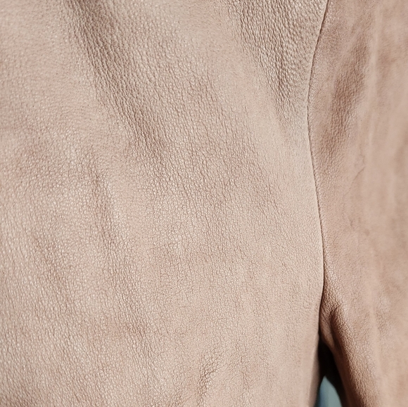 Alice + Olivia Beige Leather Cropped Pants (Rare ss 2011) size 2 - Picture 5 of 11